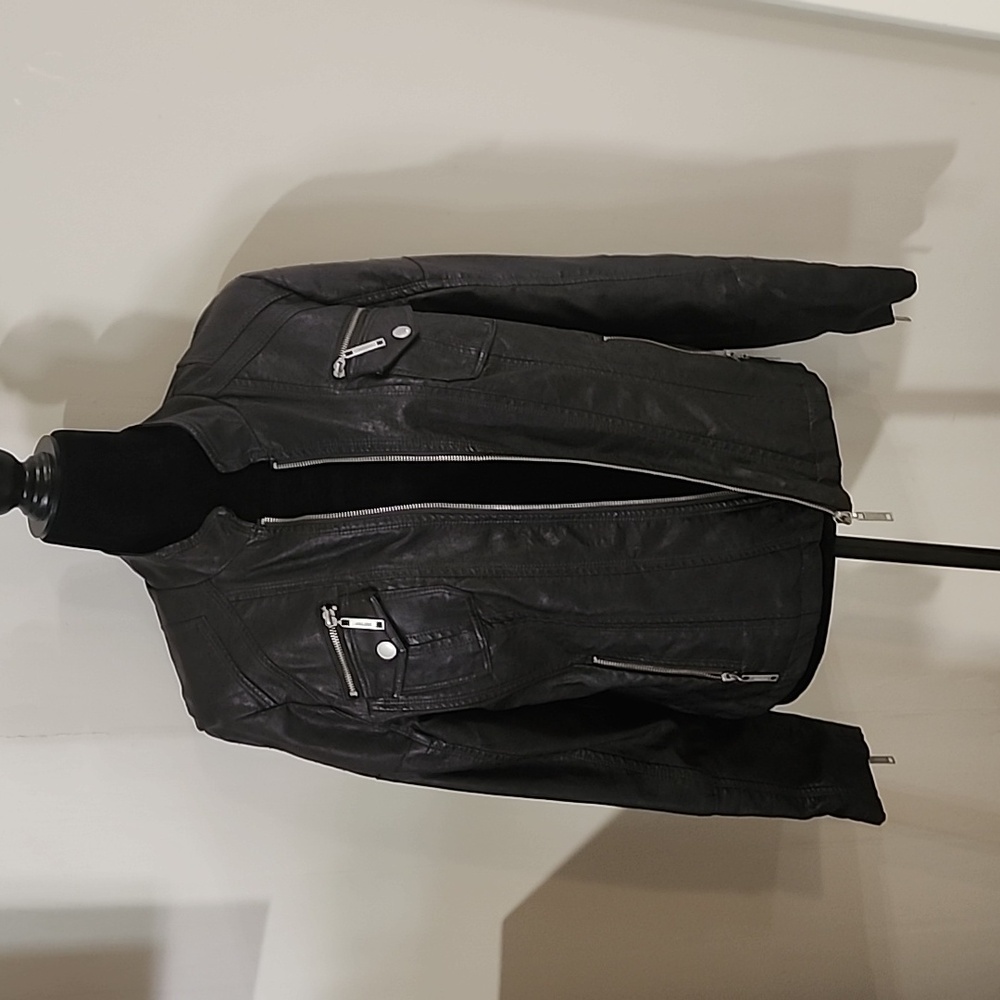 Women's vegan leather jacket